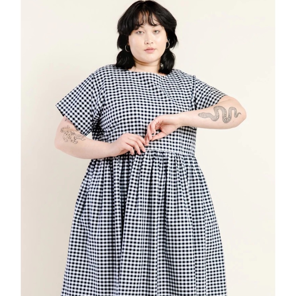 OG NICO DRESS BLACK GINGHAM
